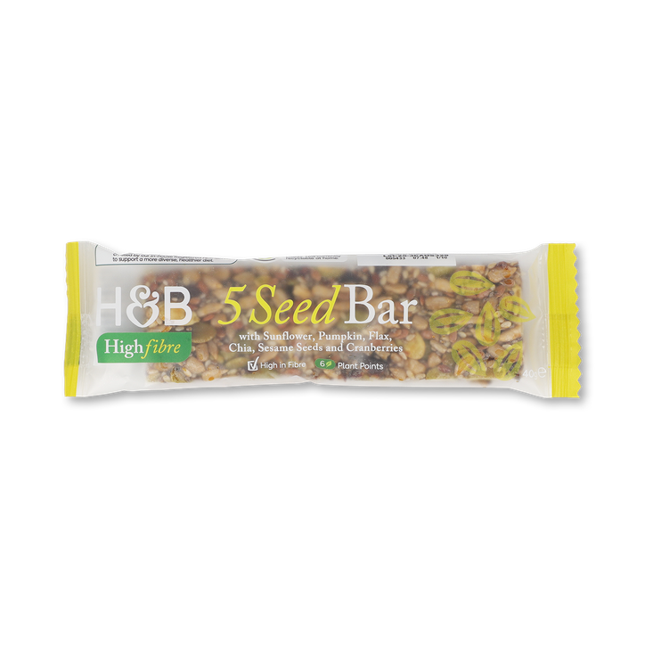 Holland & Barrett High Fibre 5 Seed Bar 40g